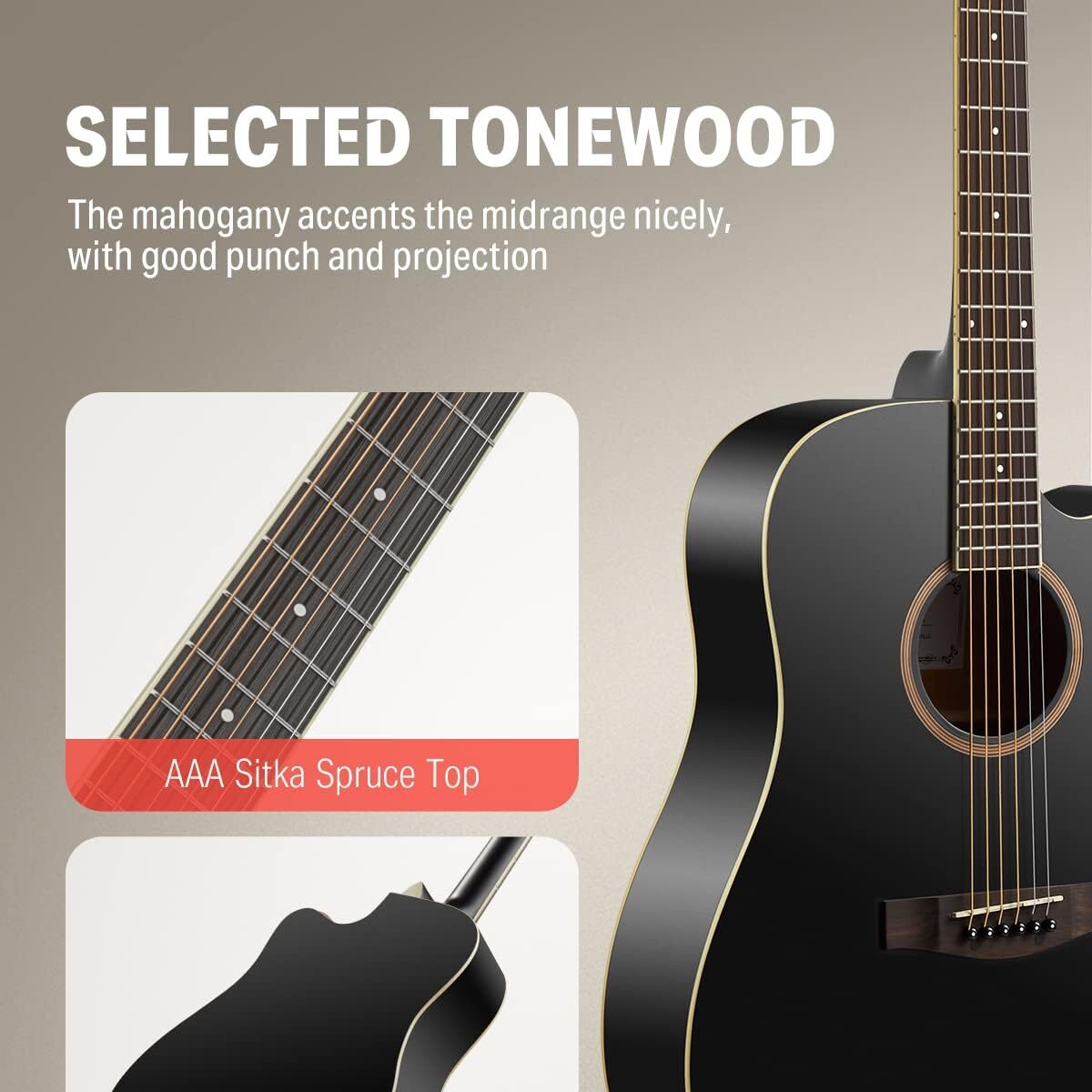 Donner Cutaway 3 edited - Guitarra Donner DAG-1CB